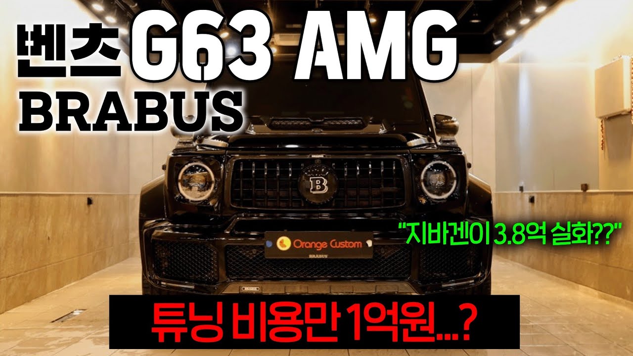 3.8억원 지바겐..? G63 AMG 브라부스 리뷰