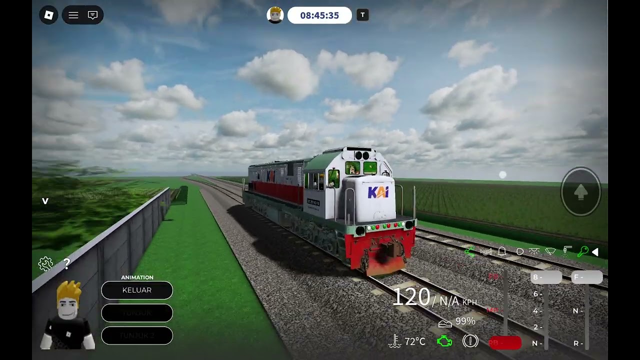 Main game kereta malah tabrakan 
