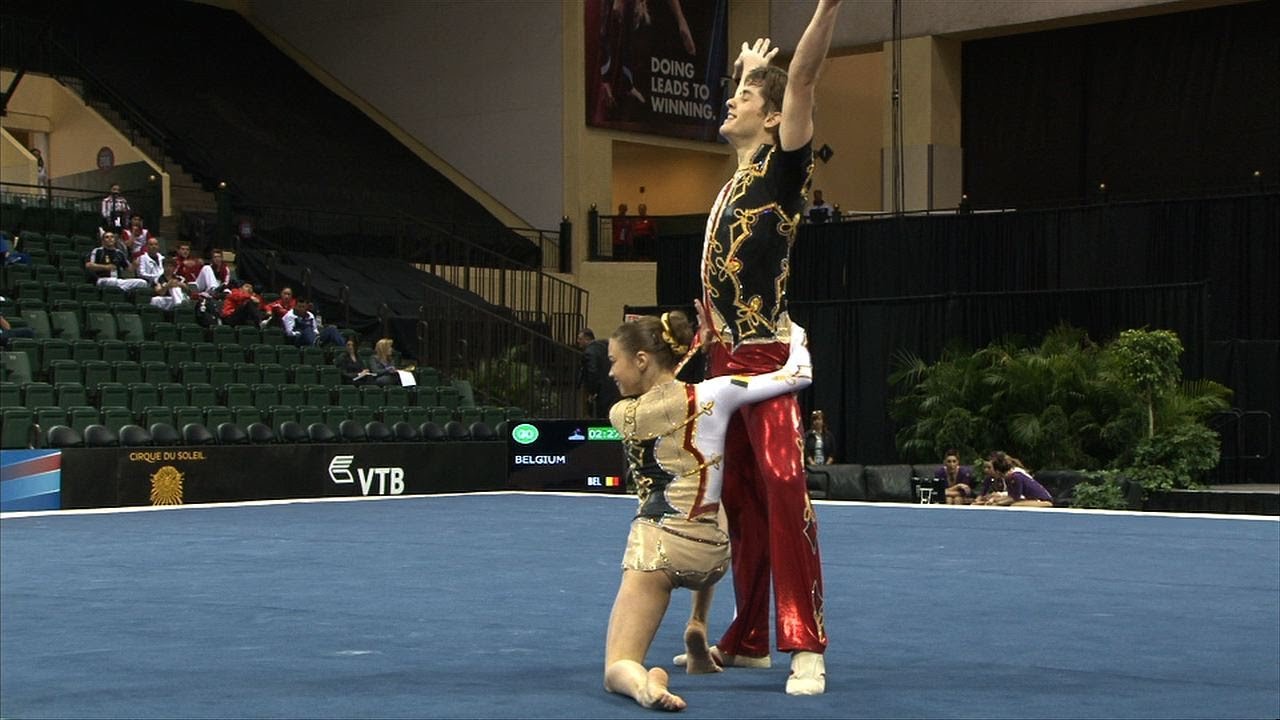 Laure de Pryck and Nicolas Vleeshouwer - Mixed Pair - 2012 ACRO Worlds - Qualifications