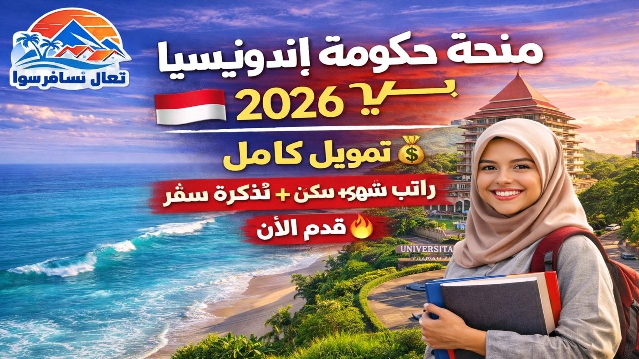 منحة الحكومة الإندونيسية 2026 – دراسة مجانية بالكامل لجميع المراحل  فرصة عالمية لا تُفوّت