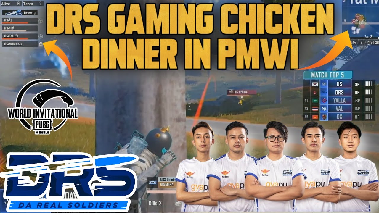DRS GAMING GOT THE FIRST CHICKEN DINNER IN PMWI 🔥 FT.BTR,VALDUS,ZEUS,NAVI😱