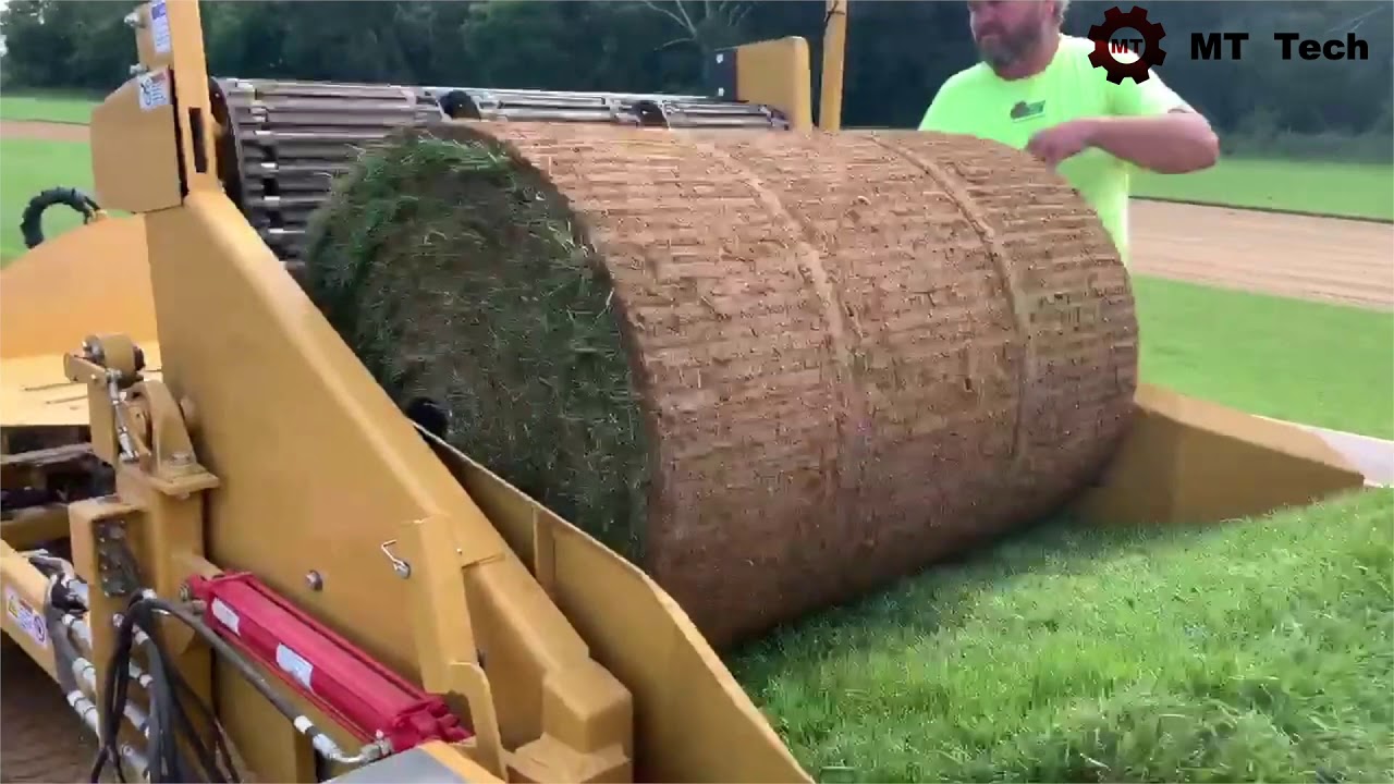 The most advanced turf harvester in the world! a great invention! Great machinery [2021]!