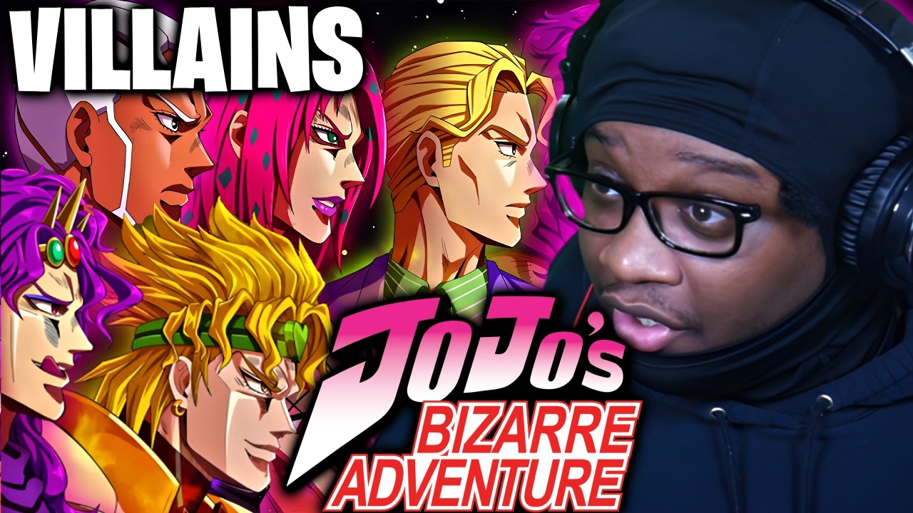 HATER Turned FAN Reacts to JoJo's Bizarre Adventure VILLAIN THEMES (Parts 1-8) FIRST TIME WATCHING