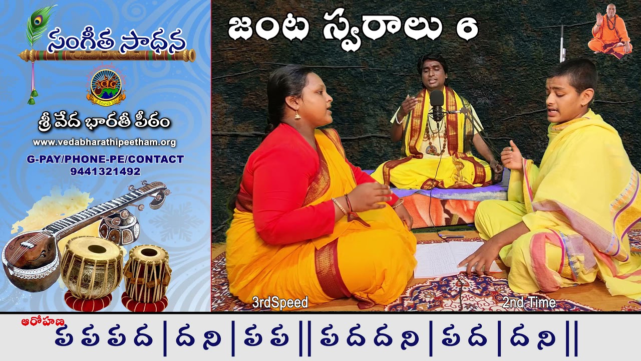 Janta Swaralu 6 | 3rd Speed | Vocal Music | Learn Music | #SVBP Sri Veda Bharathi Peetham