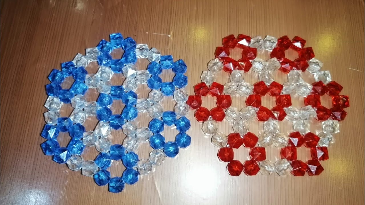 طريقة عمل مفرش خرز بطريقه سهله للمبتدئين How to make a bedspread of beads