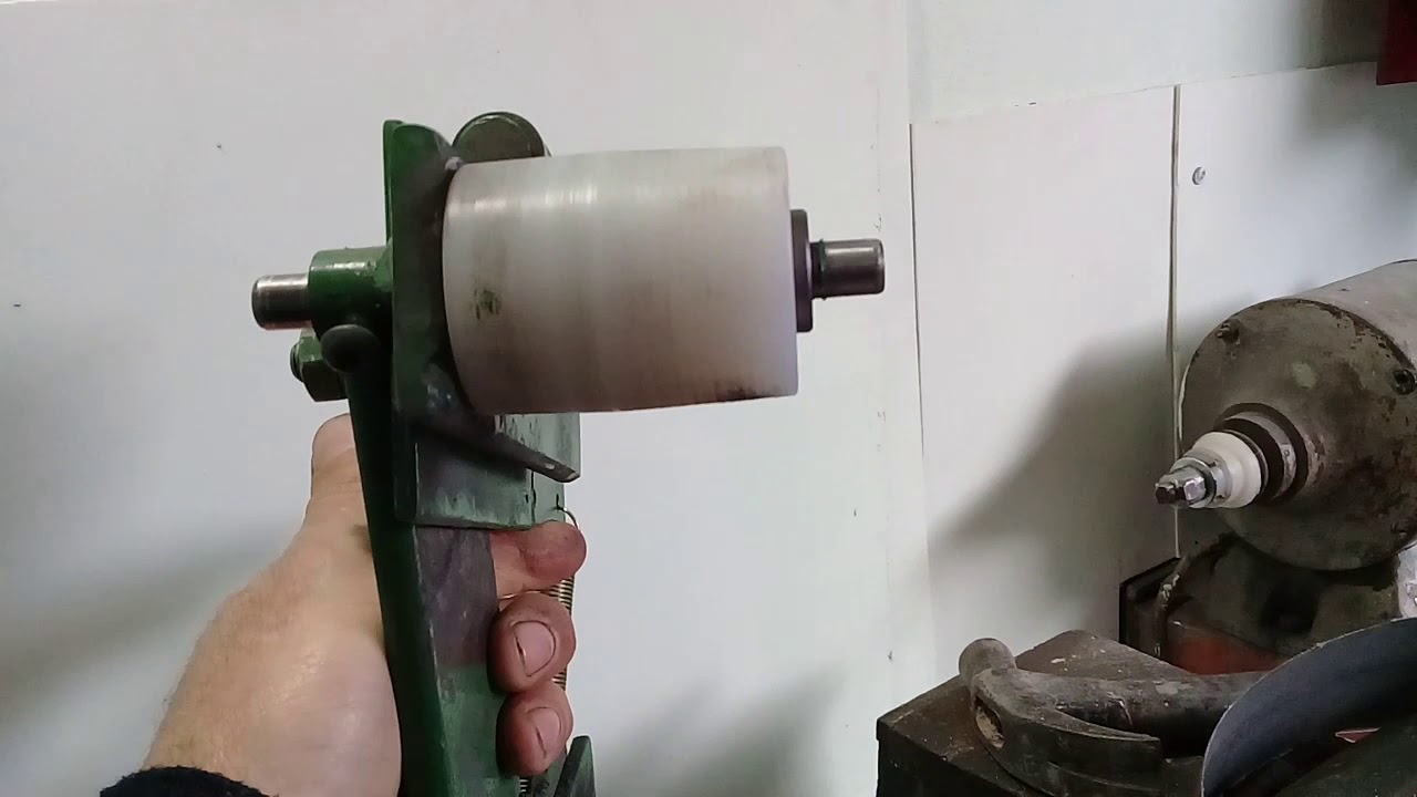 Lixadeira de cinta caseira simples