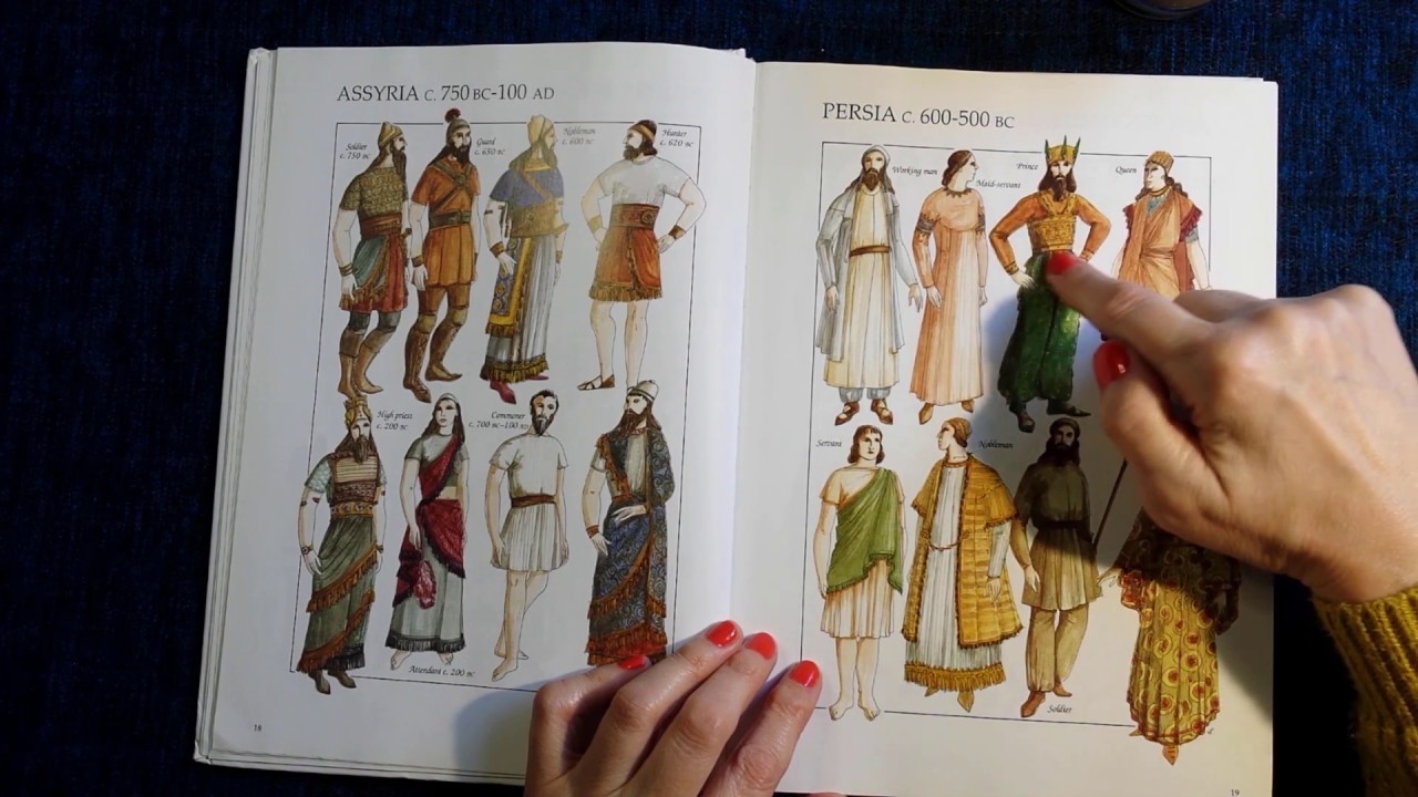 ASMR | History of Western Costume - Part One - Whispered Reading & Coffee Time! Lovely Library Book!