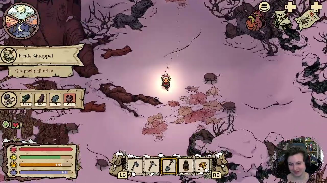 Winter Burrow, Folge 3: Draußen wütet der Schnee und eine kleine Maus stapft durch den Winterwald.