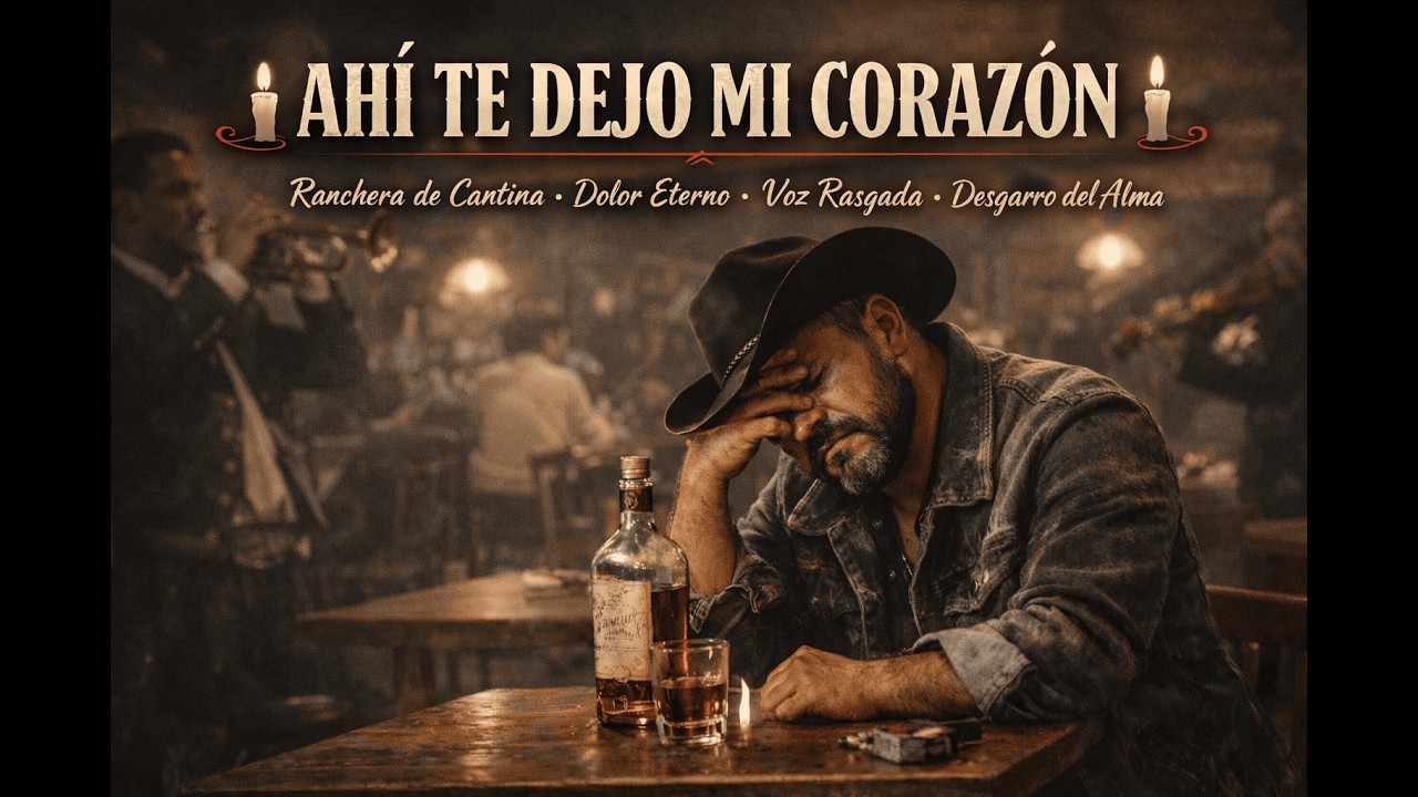 🕯️ AHÍ TE DEJO MI CORAZÓN 🕯️Ranchera de cantina · Dolor eterno · Voz rasgada · Desgarro del alma