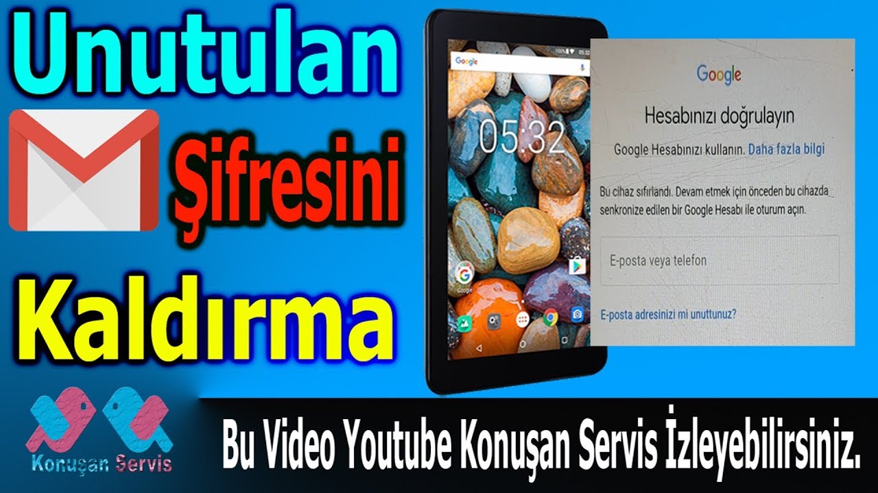 Gmail Kilidi Kaldırma Vestel 7020a Tablet  Bölüm. 565.