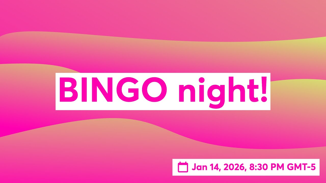 BINGO night! 8:30pm EST