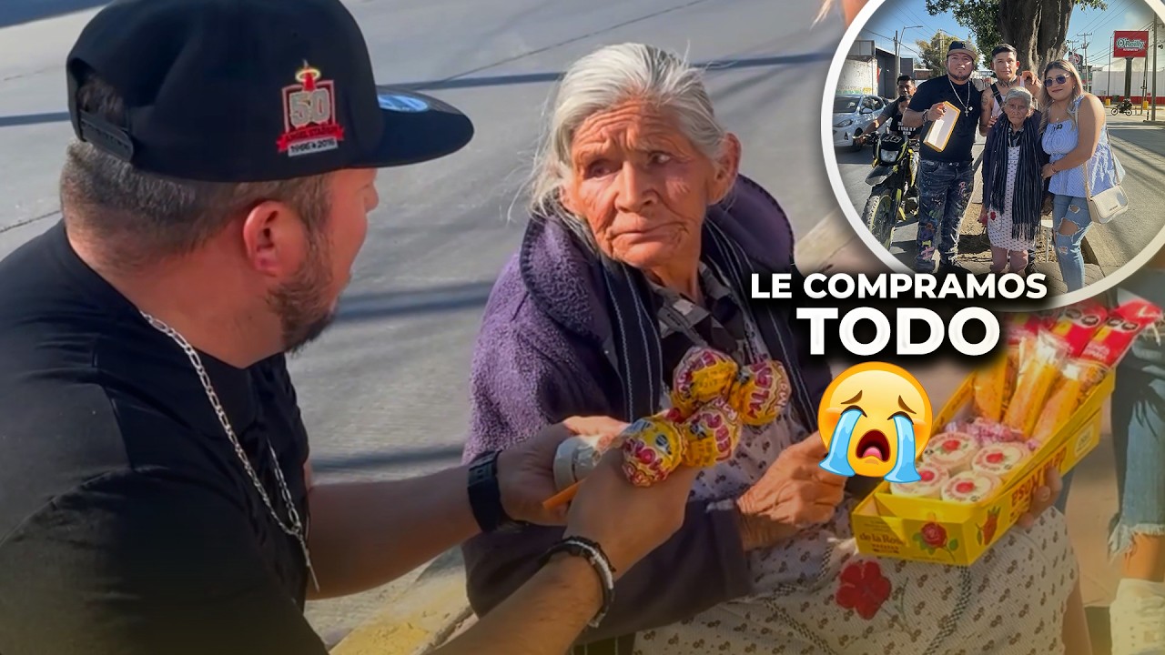 Sorprendimos a una anciana comprando TODA su mercancía (No lo podía creer)