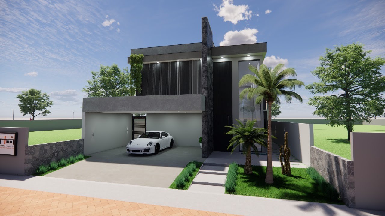 Sobrado com 5 quartos - 309m2 - Projeto Lins