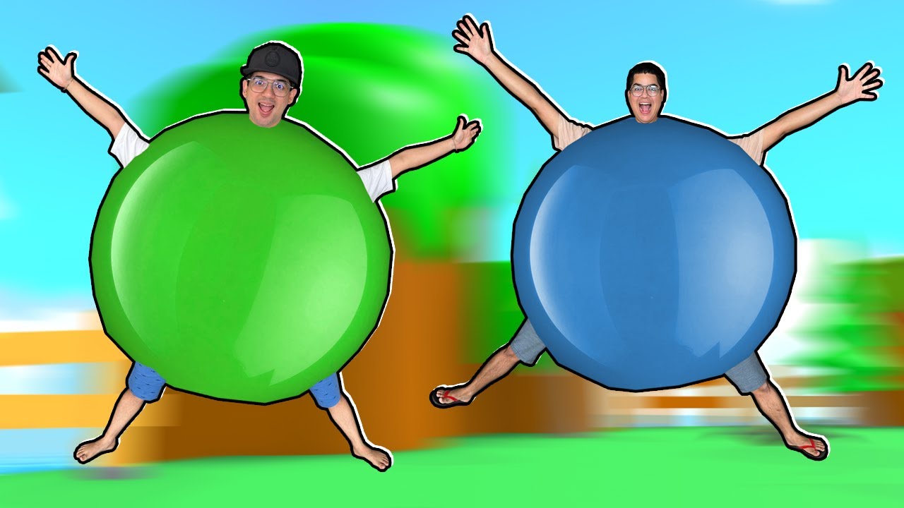 NOSSO CORPO VIROU BALÃO GIGANTE E ENCHEMOS ATÉ ESMAGAR TODO MUNDO!