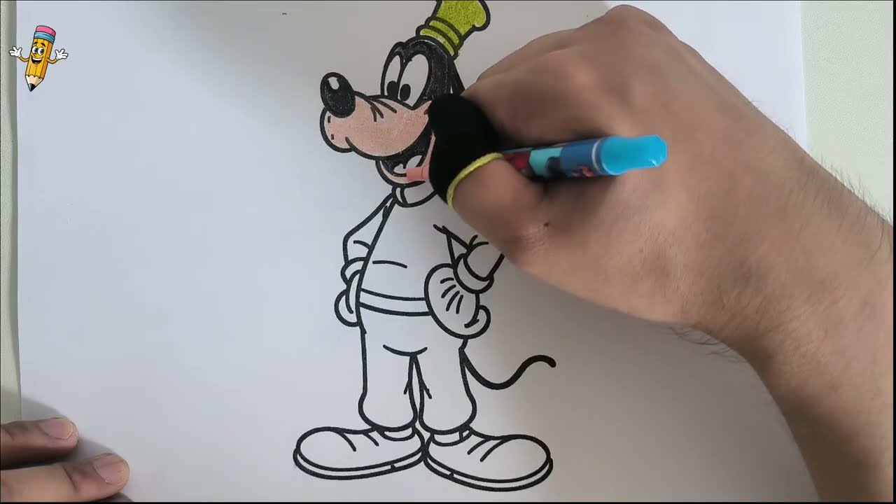 Tô Màu Goofy | How to Color A Goofy | Bé Tô Màu #132