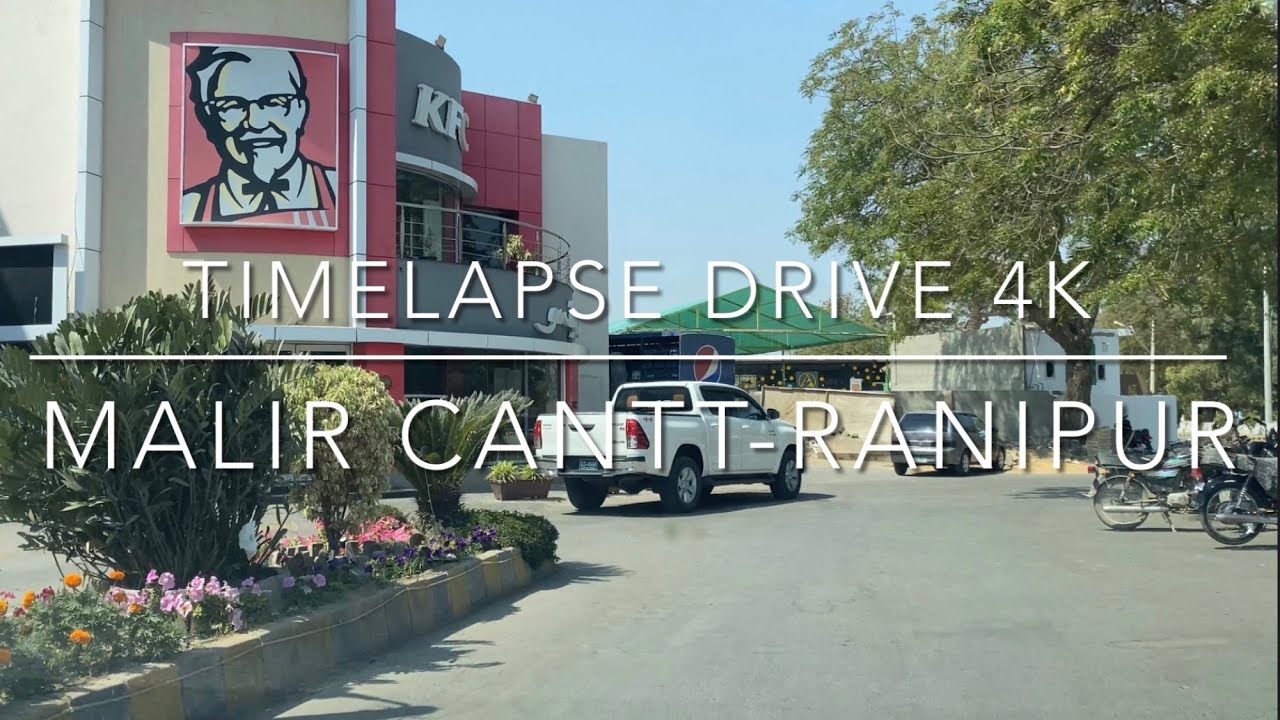 Malir Cantt Karachi to Ranipur | Timelapse Drive 4K | Indus Highway | Super Highway M9 Motorway