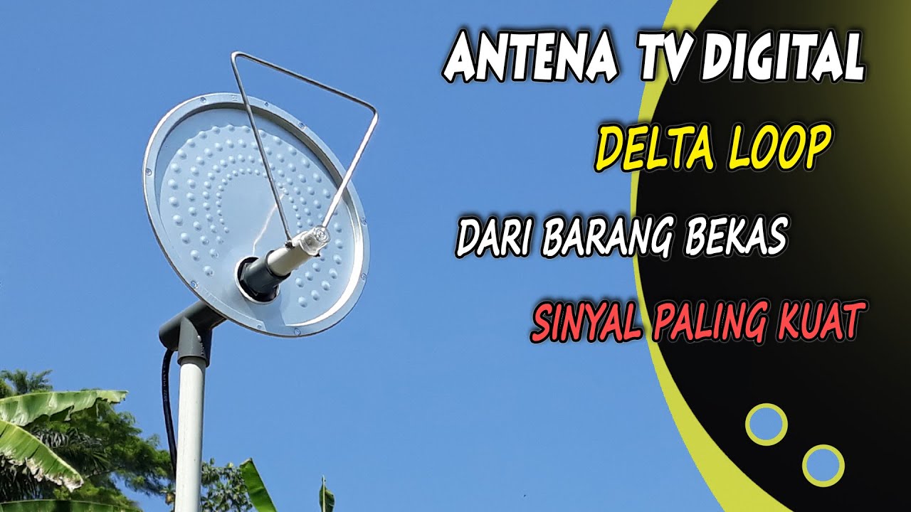 🔥 Masukkan antena delta loop di TV dan tonton semua saluran di dunia dalam Full HD!