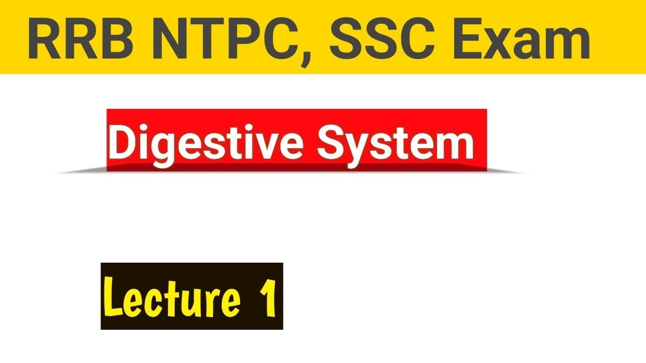 Digestive System | पाचन तंत्र | Biology for SSC & Railway Exams