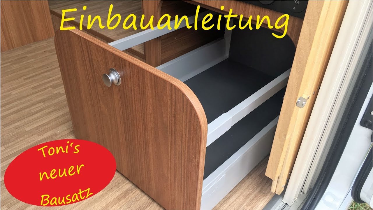 Schubkasteneinbau in seitliche Sitzbank | Tutorial für Toni's neuen Bausatz