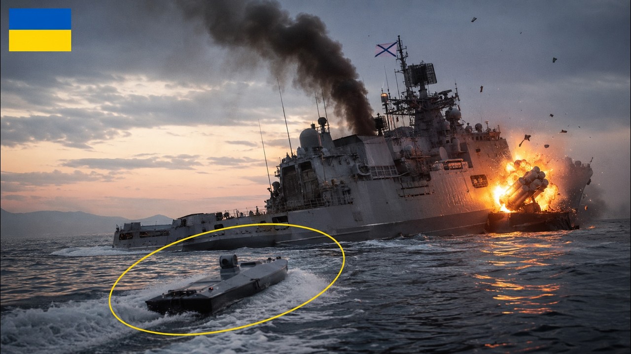 Ukraine's HUR Group 13 Cripples Russian Frigate off Novorossiysk &mdash; 22 Minutes, 8 Maguras