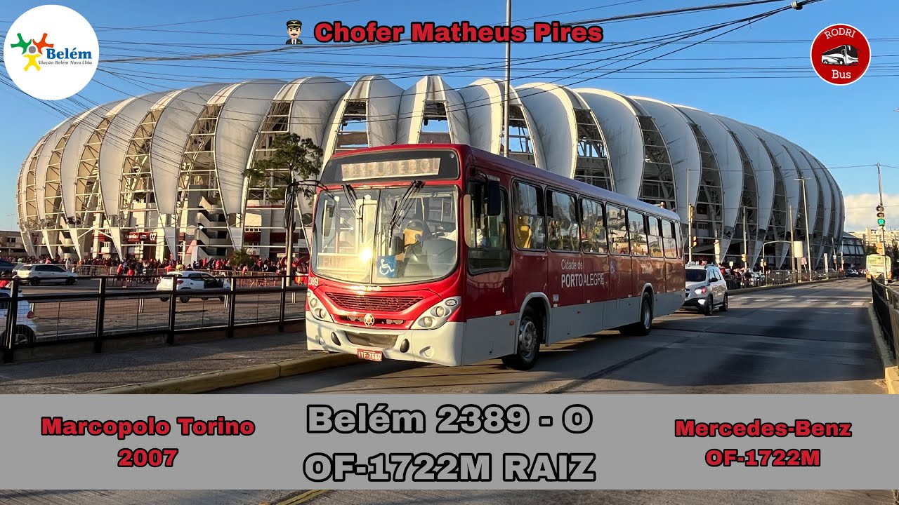 🔴 Rolê de Torinão Raiz - Marcopolo Torino 2007, MB OF-1722M, Belém 2389