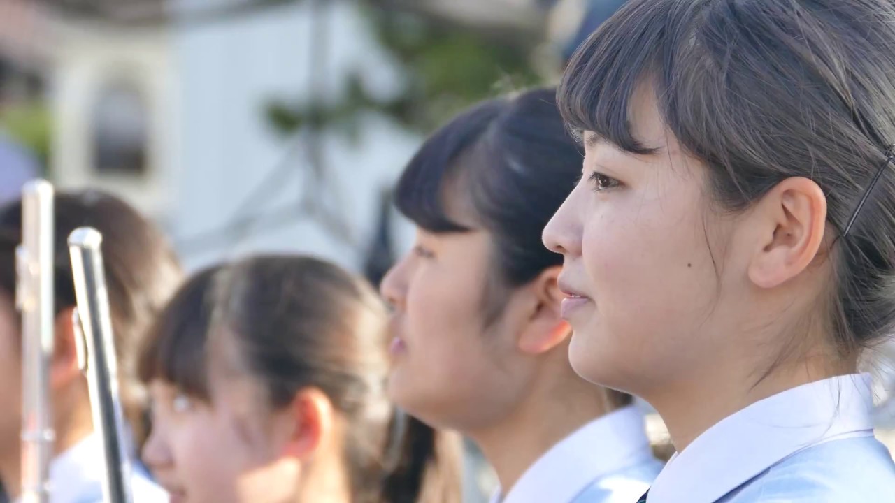 4K　吹奏楽「明日も」【盈進中学高等学校】 2018.5.19 福山ストアハウス