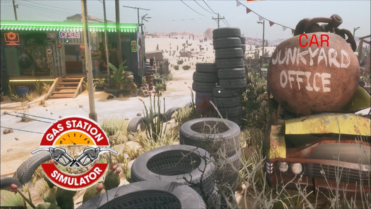 Gas Station Simulator...Car JunkYard...20 Car Mass Production