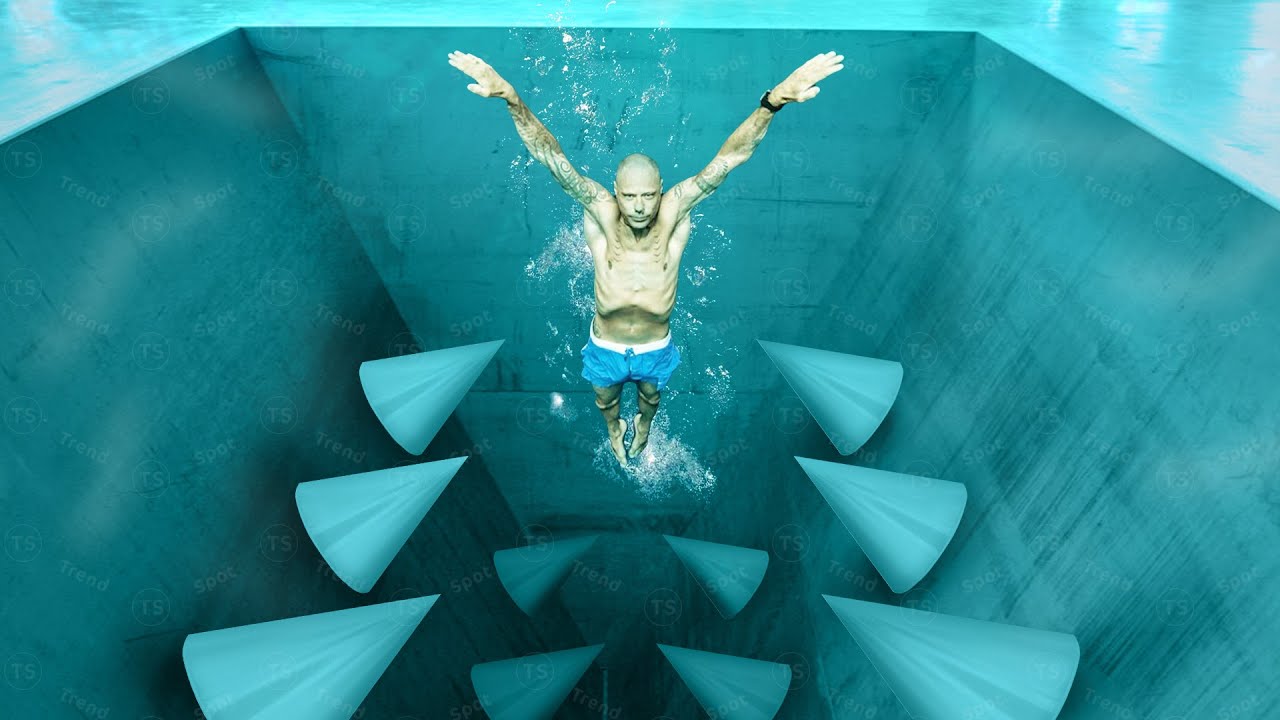 he jumped into the SCARIEST pool in the world..