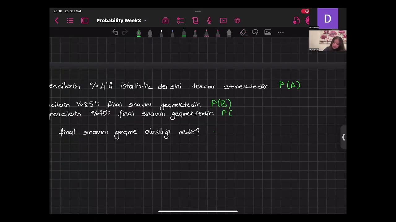 Total Probability Law, Baye's Theorem and Counting Techniques