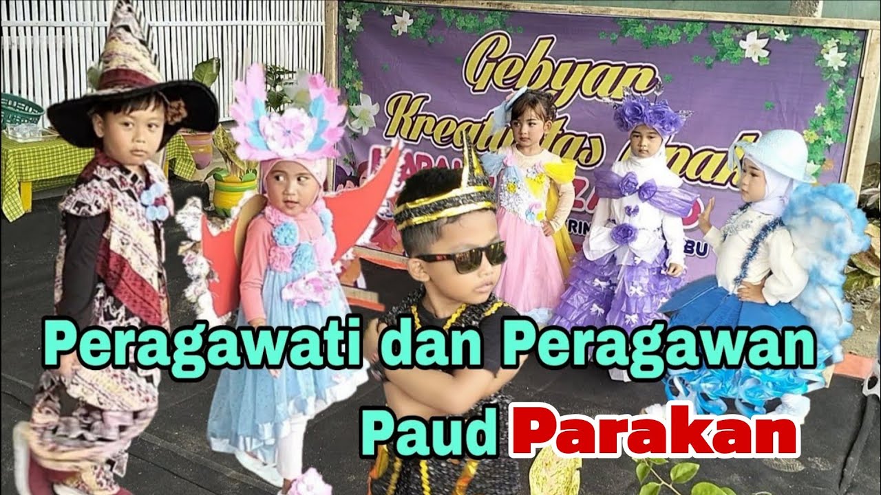Gebyar Kreativitas Anak Paud Az Zahro Desa Parakan Trenggalek 