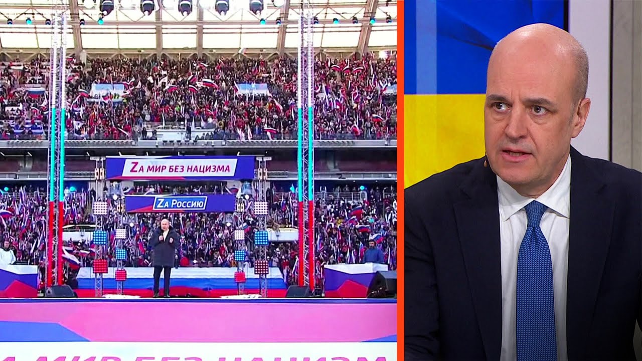 Putin höll tal på stor arena: ”Diktaturens absoluta uttryck” | Efter fem | TV4 & TV4 Play