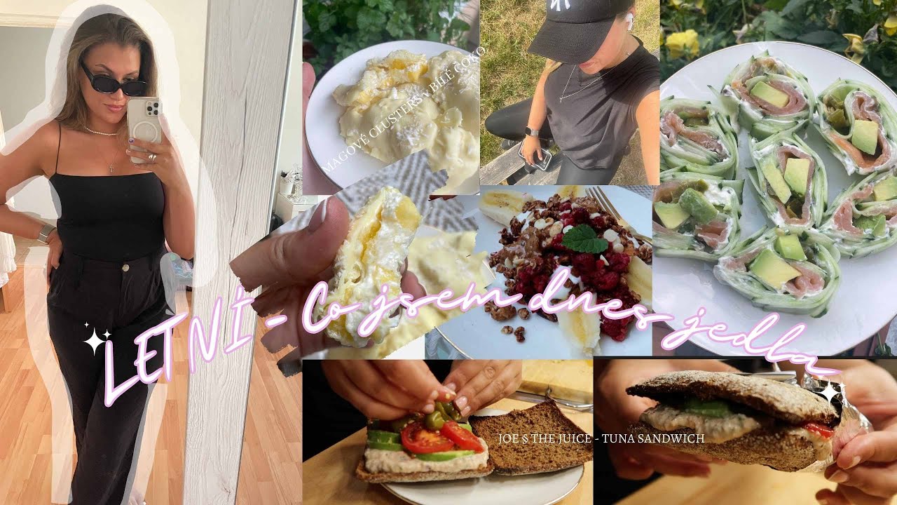 Co jsem dnes jedla | banana split, mango clusters, JOE § THE JUICE tuna sandwich a okurkové rolky