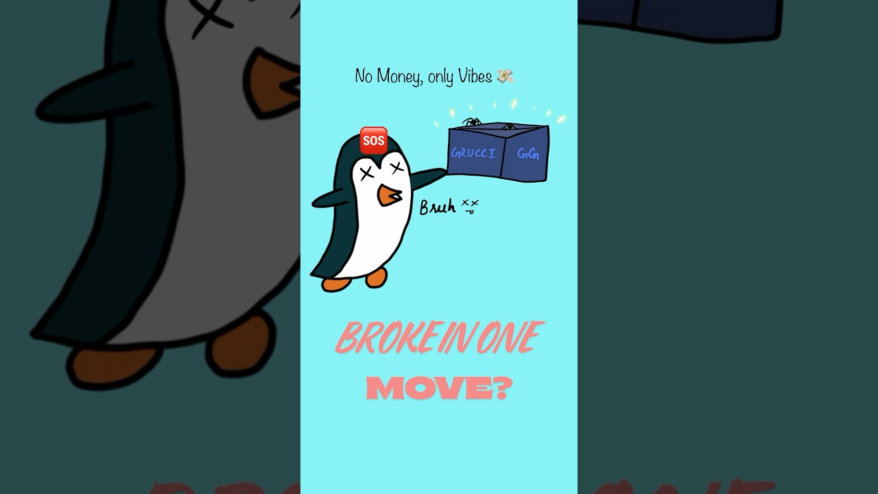 BROKE In One Move? Emergency Fund Hack 🐧 | #moneytips   #financememes #emergencyfund