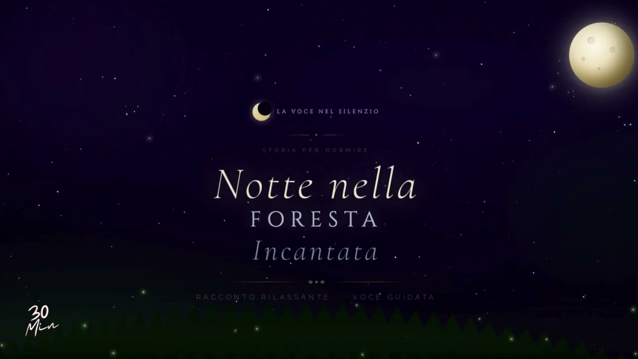Storia per Dormire 🌙 Notte nella Foresta Incantata | 432 hz | Racconto Rilassante 30 Min