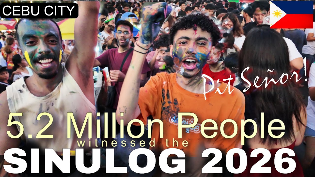 5.2 Million Estimated People! Fuente to Mango Ave. walking tour after the Sinulog 2026 Grand Parade