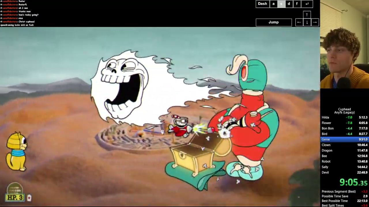 (Former World Record) Cuphead Any% in 22:48.2