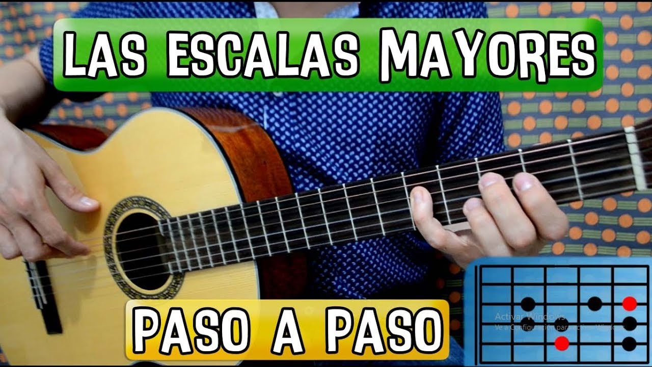 Como tocar TODAS las ESCALAS MAYORES guitarra (Tus primeras escalas paso a paso)