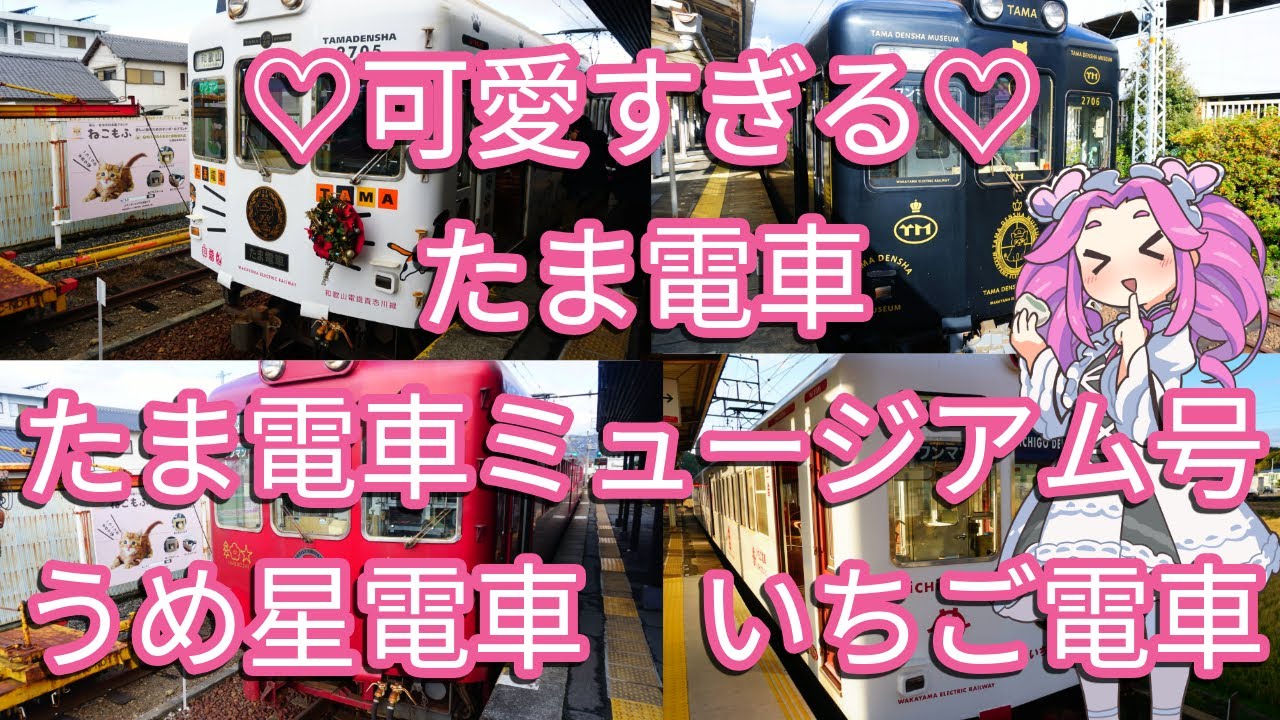 💞可愛すぎる💞猫のたま駅長がいる電車はヤバい💕