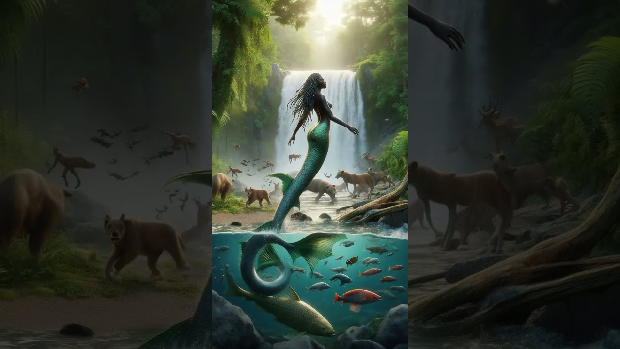 🧜&zwj;♀️😱MAMI WATTA sir&egrave;ne des eaux africaine #sir&egrave;ne #mamiwata #cr&eacute;atures  #mythologieafricaine