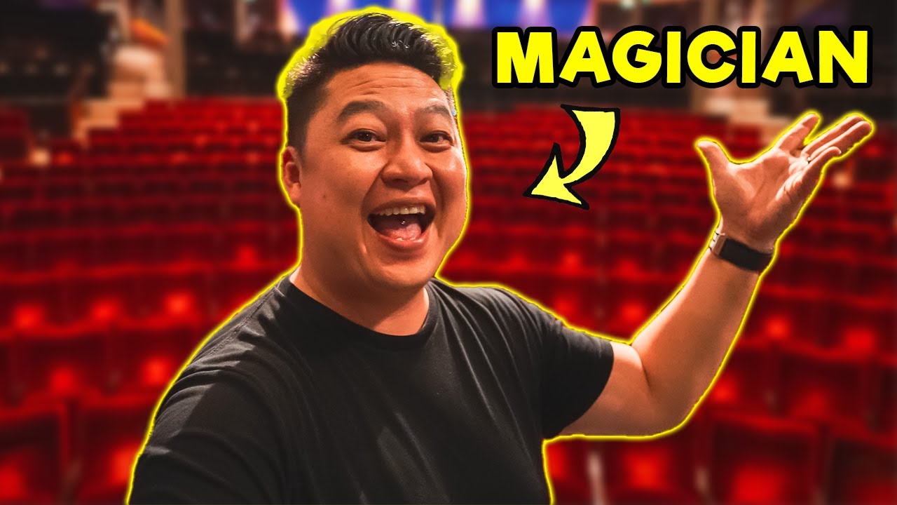 BACKSTAGE WITH A CRUISE SHIP MAGICIAN!