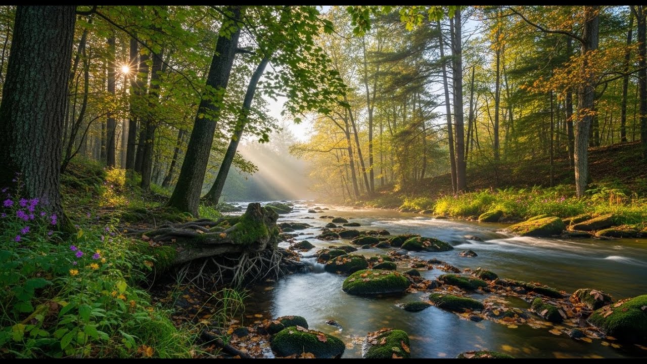 Flowing River Ambience 🌊 Peaceful Sound for Meditation, Focus, and Deep Relaxation #774