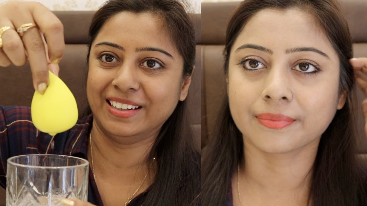 How To Apply Foundation For Full Coverage || ब्यूटी ब्लैंडर इस्तेमाल करने का सही तरीका || Soumali