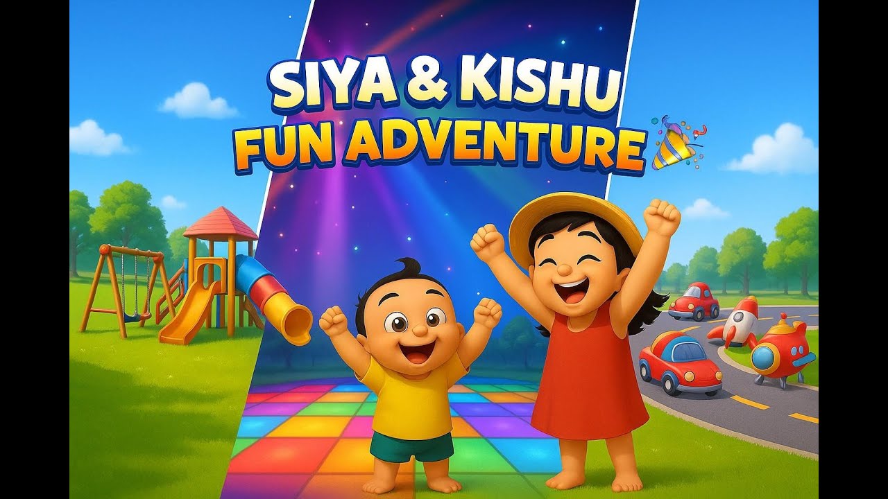 🎶 Siya & Kishu Dance, Sing & Play | Kids Rhymes Compilation | Fun 3D Cartoon Songs for Children
