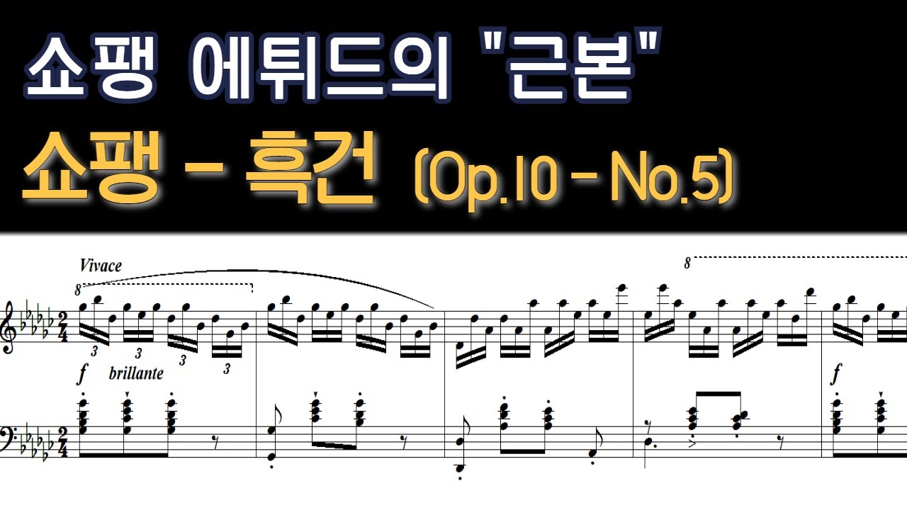 [NWC] 쇼팽 - 흑건 (에튀드 Op.10 - No.5)