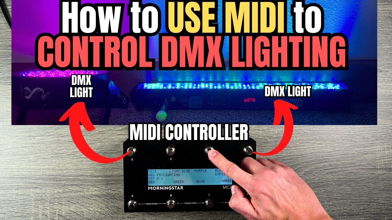 Как использовать MIDI для управления DMX-освещением — полное руководство