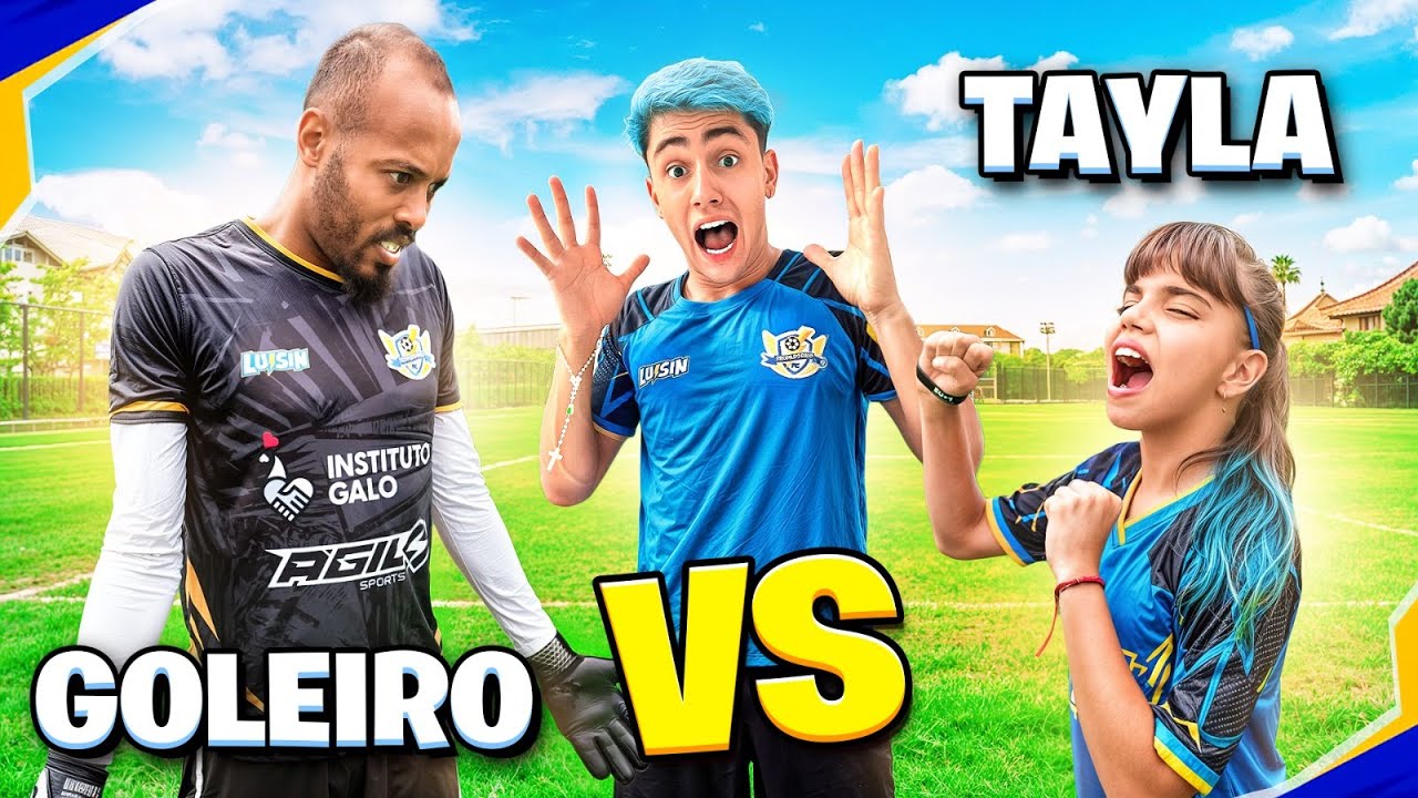 TAYLA VS GOLEIRO PROFISSIONAL! *quem venceu?!
