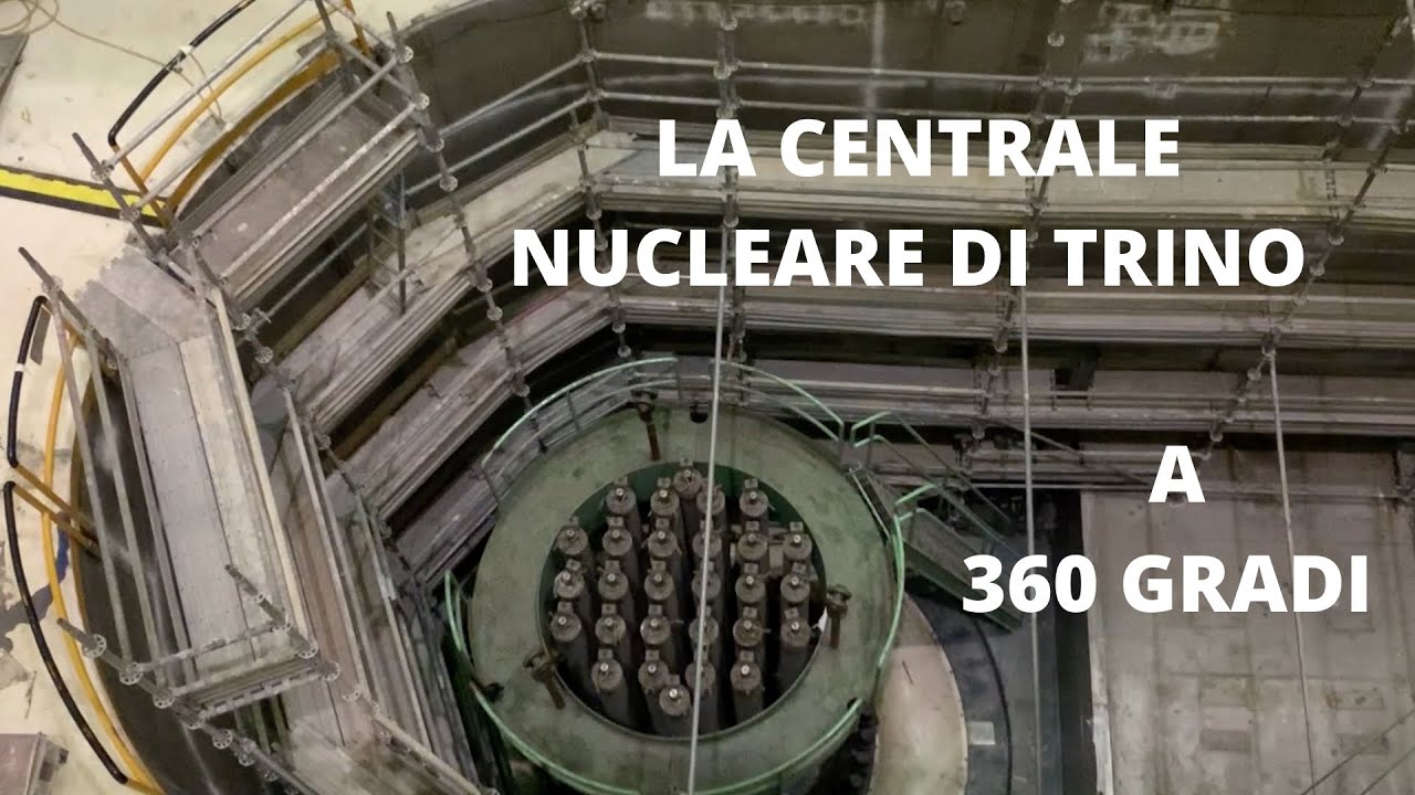 La centrale nucleare di Trino Vercellese vista a 360°