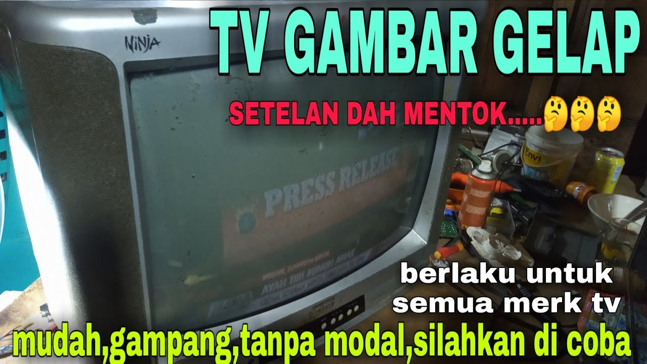 mengatasi tv gambar gelap suara normal dengan mudah