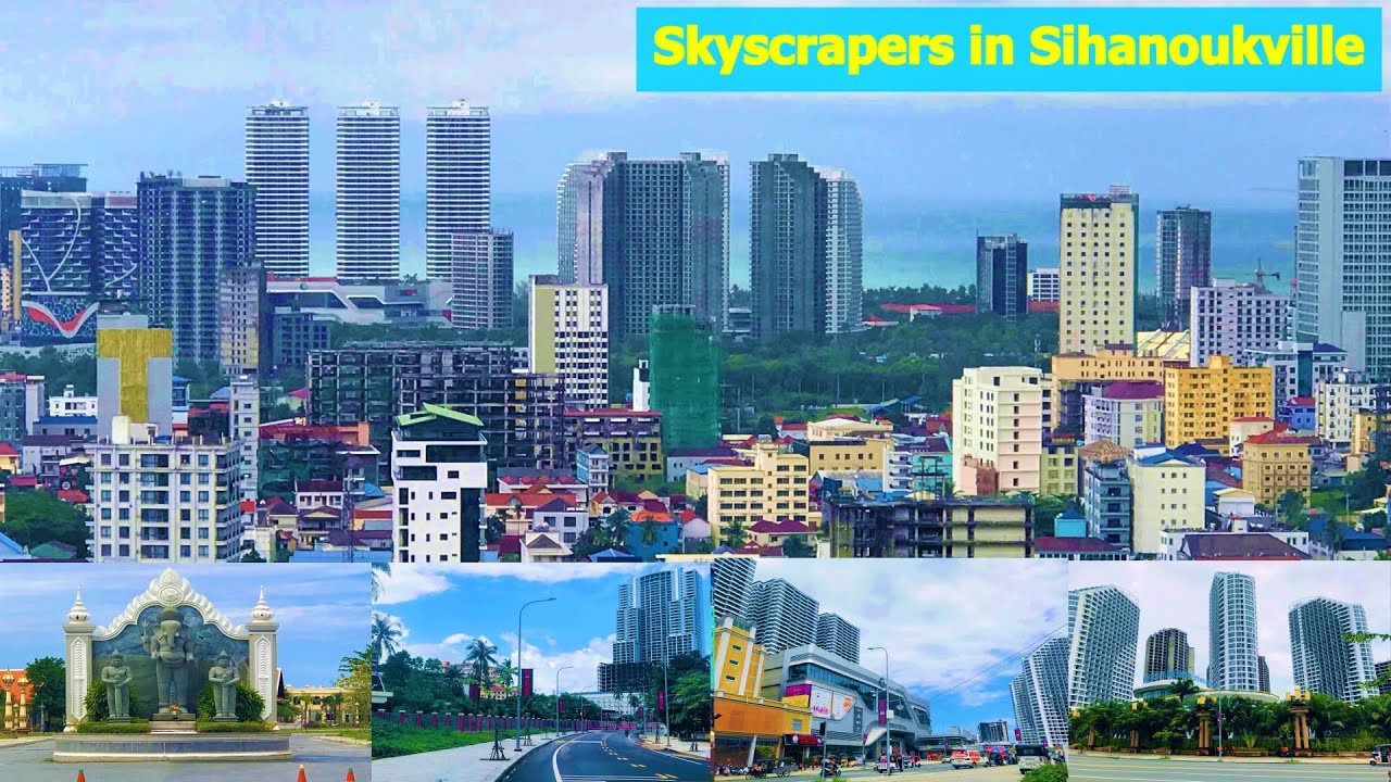 Ep10.Skyscrapers in Sihanoukville ,Travel on Steet 2 Thnou St ,អគារខ្ពស់ៗក្នុងក្រុងព្រះសីហនុ ,