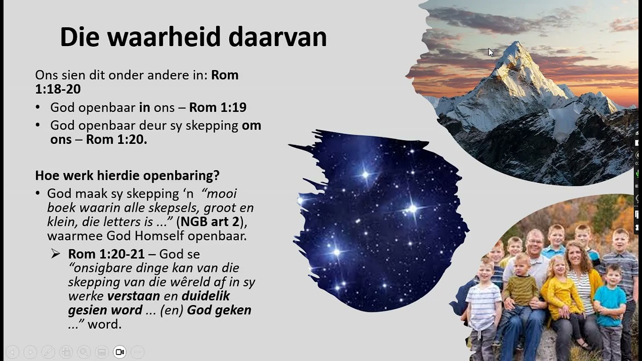 02 Ons God wat Homself openbaar